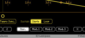 3 modulation and 1 amplitude envelopes 