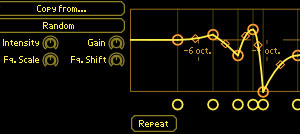 Editable filter response curves.